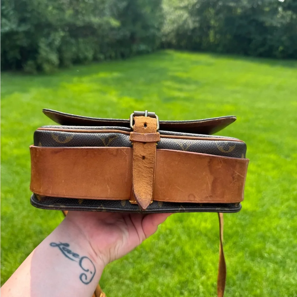 Louis Vuitton Dark Brown Monogram Messenger Shoulder Bag
